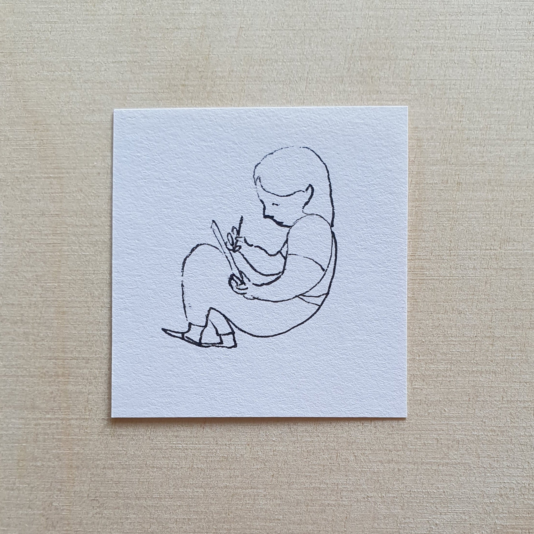 Drawing Daffodils (Original)
